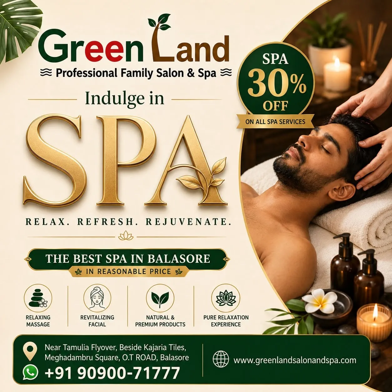 Relaxing spa experience